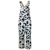 Game Bibs Cow Print Unisex Overalls